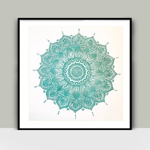 Mandala Lino Print