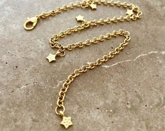 Star charms anklet