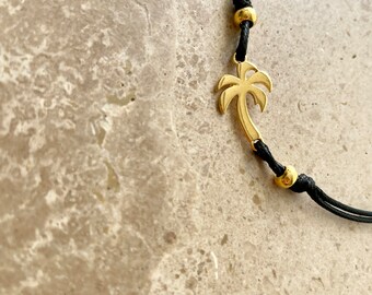 Black cord multiway anklet or bracelet, choose your charm