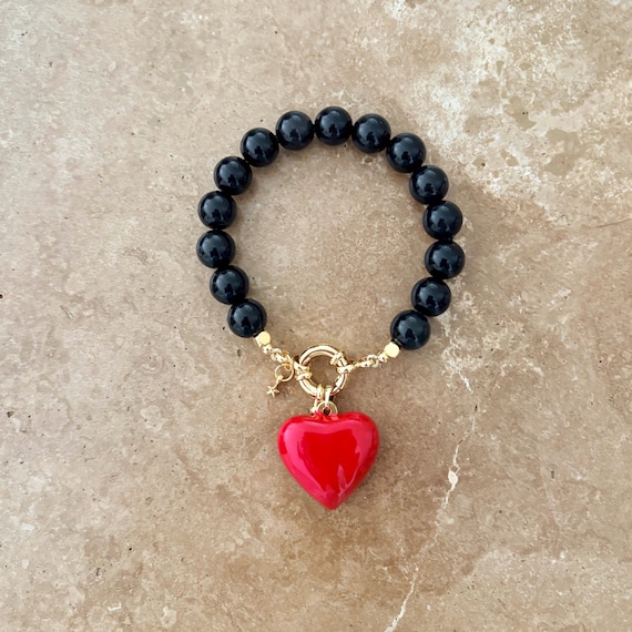 Statement Heart Charm Bracelet