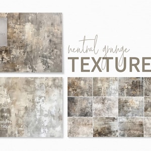 Neutrale Grunge-Texturen - Neutrale Grunge-Hintergründe - Beige und weichgraue Grungy-Texturen - Erdige Hintergründe mit beunruhigten Details