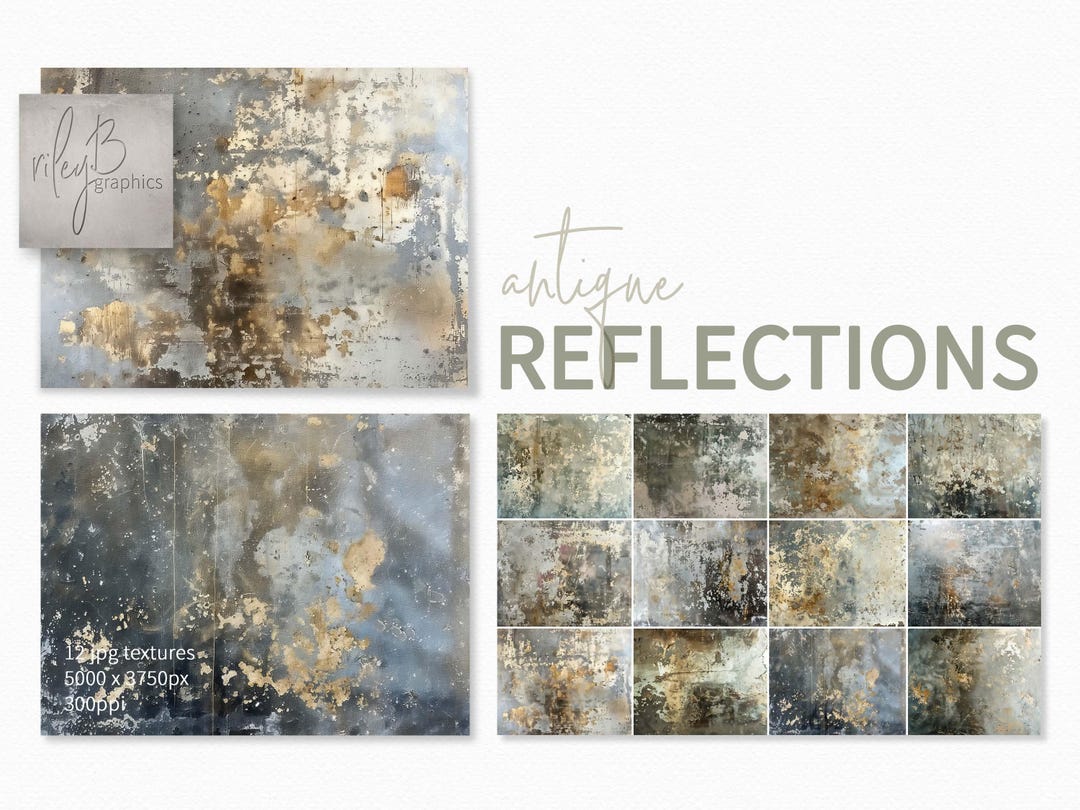 Grey Rusted Mirror Texture Antique Reflections – Worn Mirror Patina Textures – Distressed Metallic ...