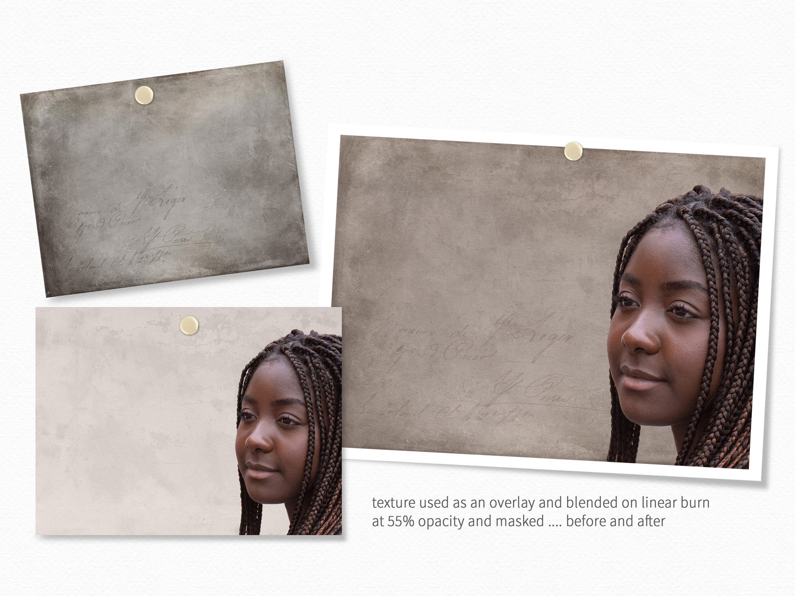 Handwriting Textures Vintage Handwriting Textures - Aged Writing Surfaces in Soft Neutral ...