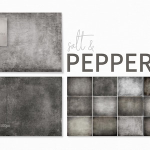 Zout- en pepertexturen - zwart-wit gestructureerde achtergronden - fotoachtergronden - fotobewerking - zwart-wit getextureerde overlays
