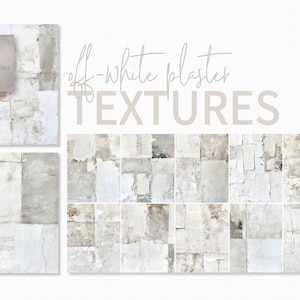 May include: Twelve digital images of off-white plaster textures. Each image is 2560 x 3300 pixels, 300ppi.