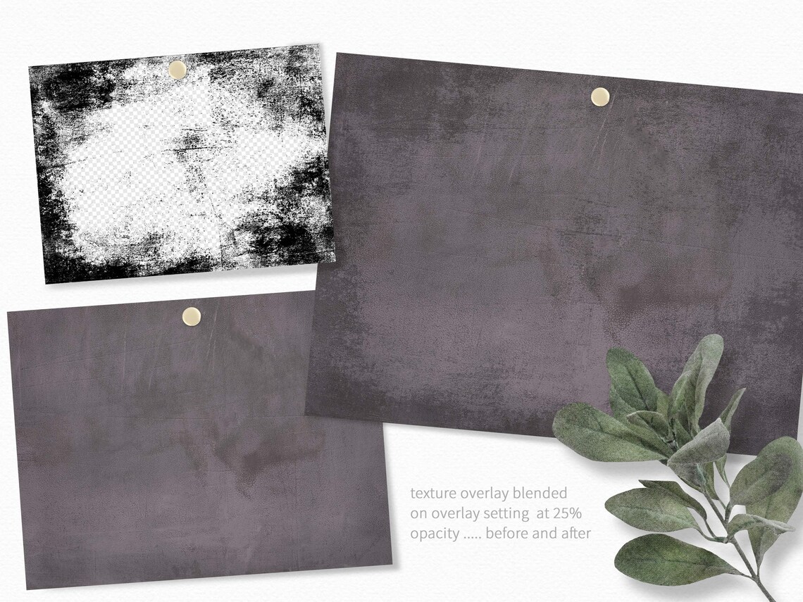 Photo Editing Texture Set Texture Overlays Set 5 - Transparent Grunge Overlays - Texture Clipping ...