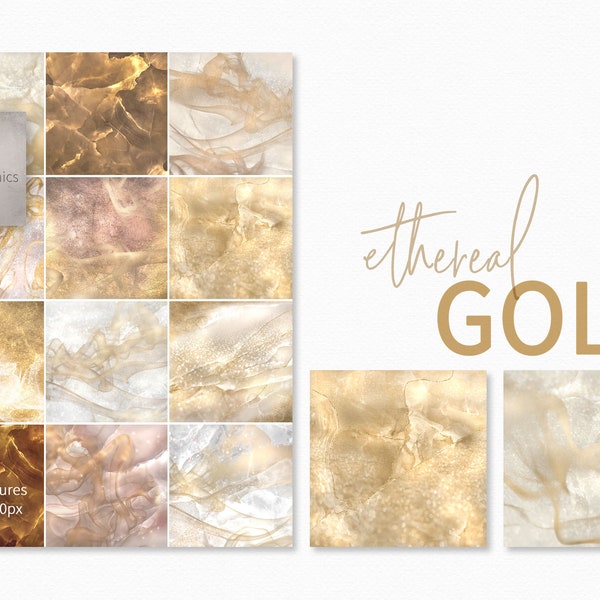 Ethereal Gold Backgrounds - Gold Marble - Luminous Marble - Luminous Gold - Whispy Gold - Gold Smoke - Gold Marble Texture - Gold Background