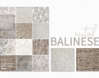 Neutral Balinese Textures - Bali Shells - Bali Background - Neutral Textures - Neutral Backgrounds - Off White Texture - Mother of Pearl