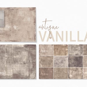 Antique Vanilla - Textured Neutral Grunge Backgrounds - Subtle Distressed Beige and Grey Canvas - Weathered Abstract Layers