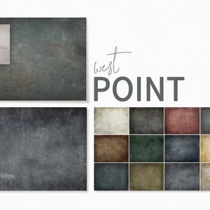 West Point Texturen - Farbpalette der Militärakademie - Grungy Militärtextur Hintergründe - Dunkle Grungy Backdrops - Dunkle Texturen