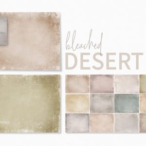 Bleached Desert Textures - Cream Beige Colored Background Textures - Neutral Grunge Backdrops - Soft Desert Color Palette - Neutral Textures
