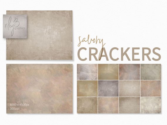 Savory Crackers - Textured Neutral Backdrops - Beige and Taupe Canvas - Soft Brushstroke Surfaces - Subtle Rustic Textures