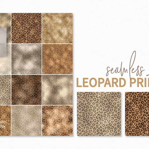 Seamless Foil Leopard Print Backgrounds - Gold Leopard Prints - Sublimation Leopard Prints - Gold Foil Leopard Spots - Digital Leopard Paper