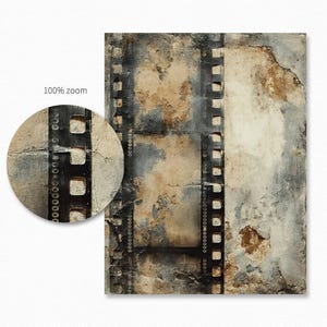 Rustic Film – Vintage Film Strip Overlays – Grunge Texture Backgrounds ...