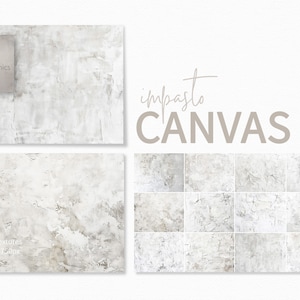 Impasto Canvas Textures – White Plaster Surfaces – Rough Brush Strokes – Subtle Texture Layers – Neutral Art Backgrounds