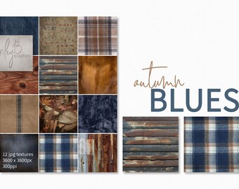 Autumn Blues Textures Pngs Fall Textures Navy Autumn Fall Plaids Autumn ...