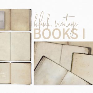 Leeres Vintage-Buch 1 - Gealtertes PNG für offenes Buch - Neutrale Papiertexturen - Antike Buchseiten auf transparenten Hintergründen