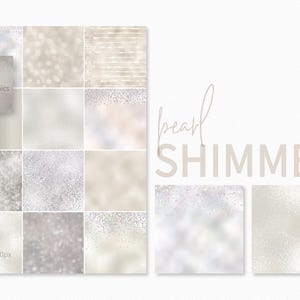Pearl Shimmer – Sfondi iridescenti morbidi in avorio e argento – Texture sobrie e luminose con riflessi leggeri e luci sfocate
