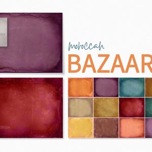 Marokkaanse Bazaar Textures - Marokko Kleurenpalet - Marrakesh Achtergronden - Fine Art Textures - Fotoachtergronden - Fotoachtergrond