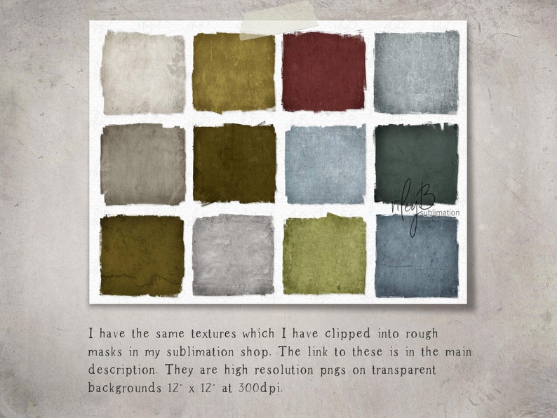 May include: A digital collage of nine textured squares in shades of brown, green, gray, blue, and red. The squares are arranged in a 3x3 grid. The image is 12 inches by 12 inches at 300 dpi.