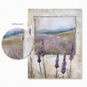 Rustic Lavender – Vintage French Lavender Fields – Soft Purple Pastel Landscapes – Antique Textured Overlays – Romantic Countryside Views image 6