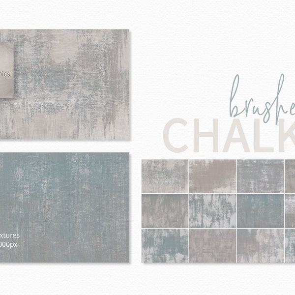 Brushed Chalk Textures - Chalk Paint Textured Digital Backgrounds - Hand Painted Backgrounds - Photo Editing Overlays - Textured Backgrounds