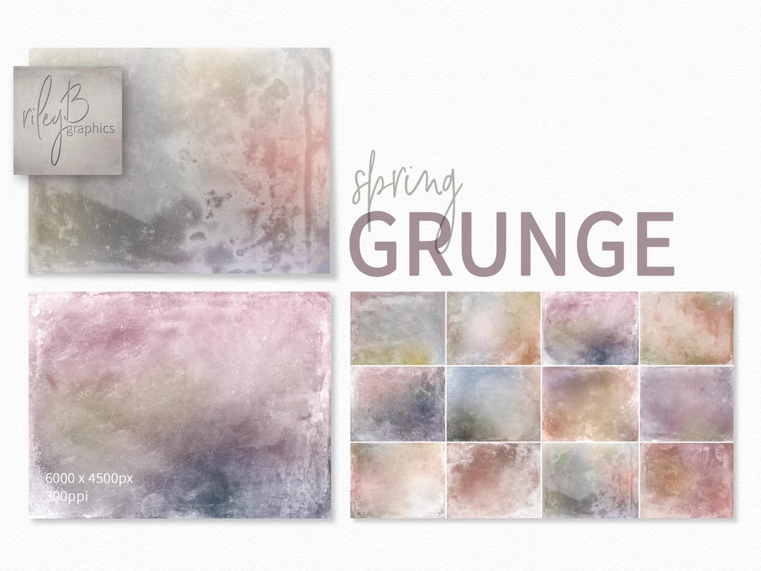 Spring Grunge Textures - Soft Pastel Colored Backgrounds - Pastel ...
