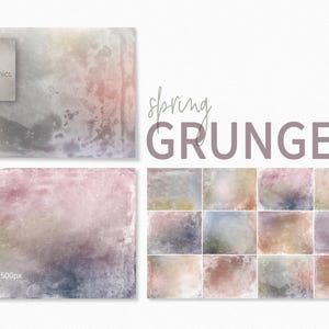 Lentegrunge - Zachte, noodlijdende achtergronden - Gedempte pasteltextuurachtergronden - Verweerde abstracte tinten - Neutrale vintage stijl