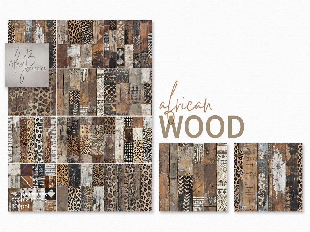 Timber Leopard African Wood - Distressed Timber - Leopard Print - Tribal Patterns ...