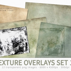 Lot de 19 superpositions de textures - superpositions grunge transparentes - masques de détourage de texture - superposition de retouche photo - textures PNG transparentes