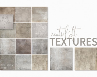 Neutral Soft Textures – Subtle Grunge Backgrounds in Warm Greys and Taupes – Faded Earthy Tones with Light Texture and Matte Finish