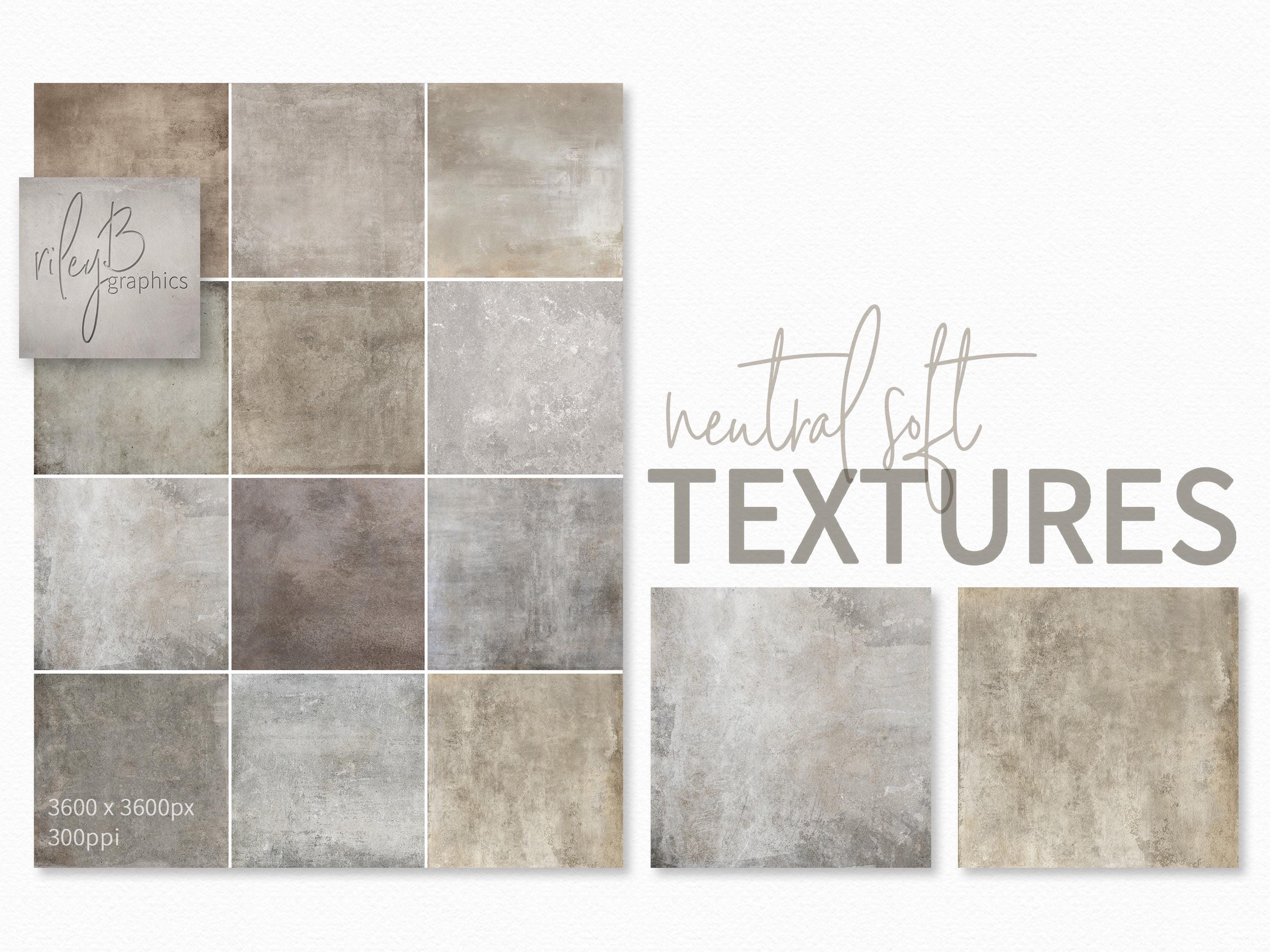 Neutrale, weiche Texturen - Subtile Grunge-Hintergründe in warmen Grau- und Taupetönen - Verblasste Erdtöne mit leichter Textur und mattem Finish