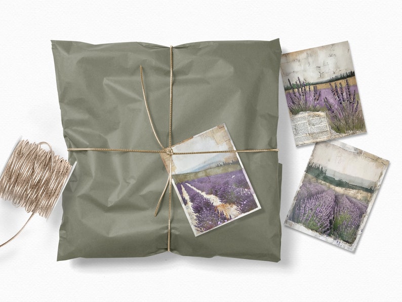 Rustic Lavender – Vintage French Lavender Fields – Soft Purple Pastel Landscapes – Antique Textured Overlays – Romantic Countryside Views image 5