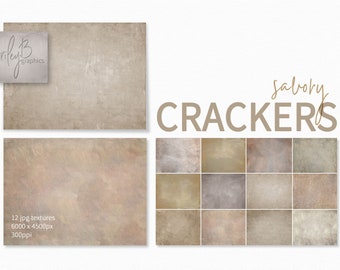 Pikante Cracker Texturen - Malerische Hintergründe - Beige Farbe Texturierte Hintergründe - Strukturierte Overlays - Beige farbige Texturen