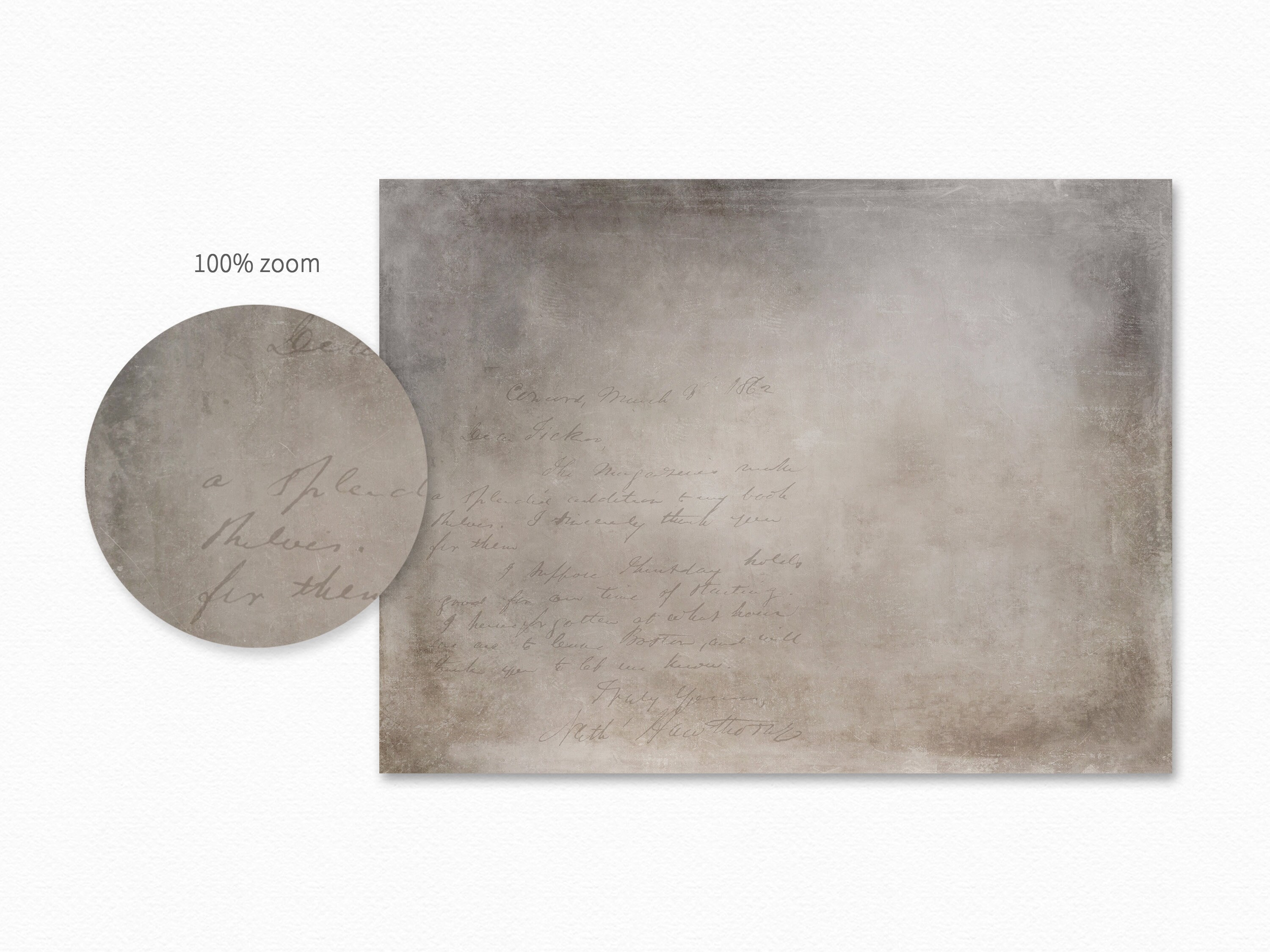 Handwriting Textures Vintage Handwriting Textures - Aged Writing Surfaces in Soft Neutral ...