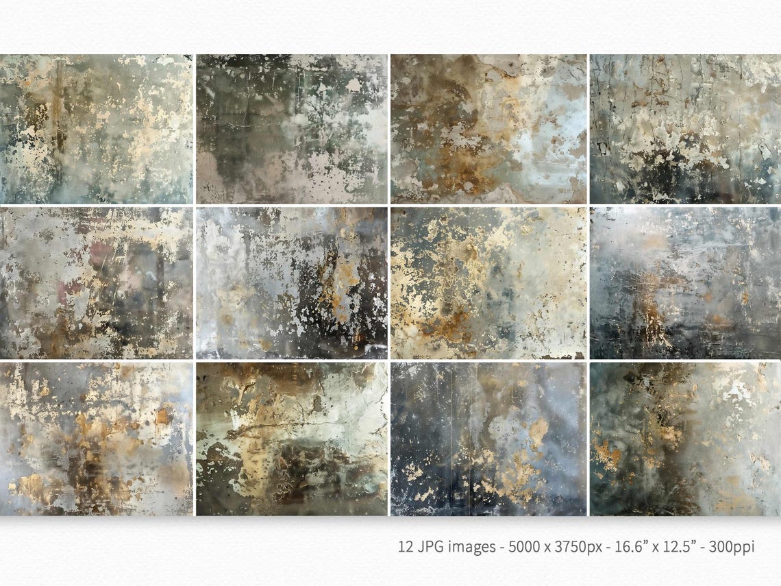 Grey Rusted Mirror Texture Antique Reflections – Worn Mirror Patina Textures – Distressed Metallic ...