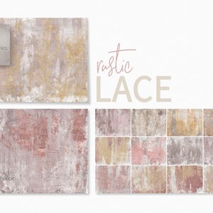 Rustic Lace – Distressed Painted Textures – Soft Blush and Ochre Layers – Weathered Wall Style – Faded Neutrals – Clay Colored Textures