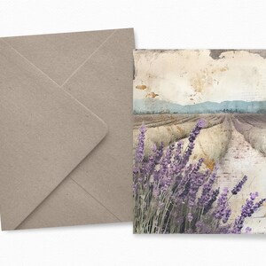 Rustic Lavender – Vintage French Lavender Fields – Soft Purple Pastel Landscapes – Antique Textured Overlays – Romantic Countryside Views image 4