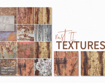 Rust Textures I Pngs Sublimation Rust Textures Rust Backgrounds Rusted ...