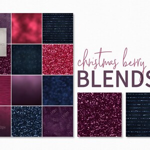 Kerstbessenmix Achtergronden - Bessentexturen - Beskleuren - Bosbeskleur - Pruimkleur - Paarse folie - Rode folie
