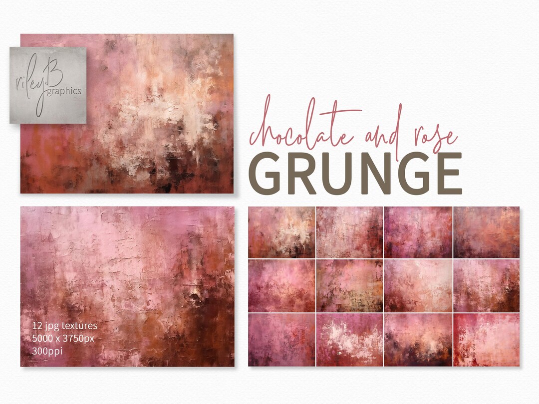 Chocolate and Rose – Deep Blush Abstract Textures – Warm Pink and Brown ...