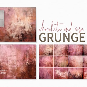 Chocolate and Rose – Deep Blush Abstract Textures – Warm Pink and Brown Layers – Rich Earthy Soft Gradient Backdrops – Contemporary Wall Art