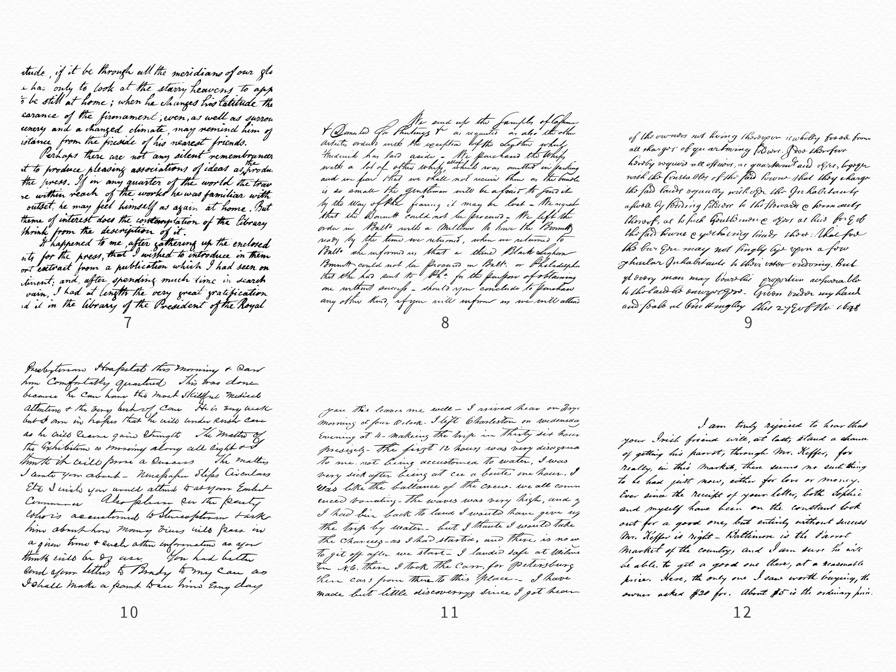 Vintage Handwriting Overlays - Antique Script - Historic Document Text ...