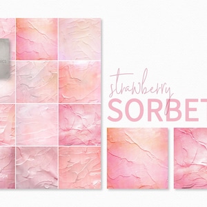 Aardbeisorbet – roze getextureerde gipsachtergronden – zachte blush artistieke achtergronden – roze gestructureerde achtergrond – moderne minimale textuur