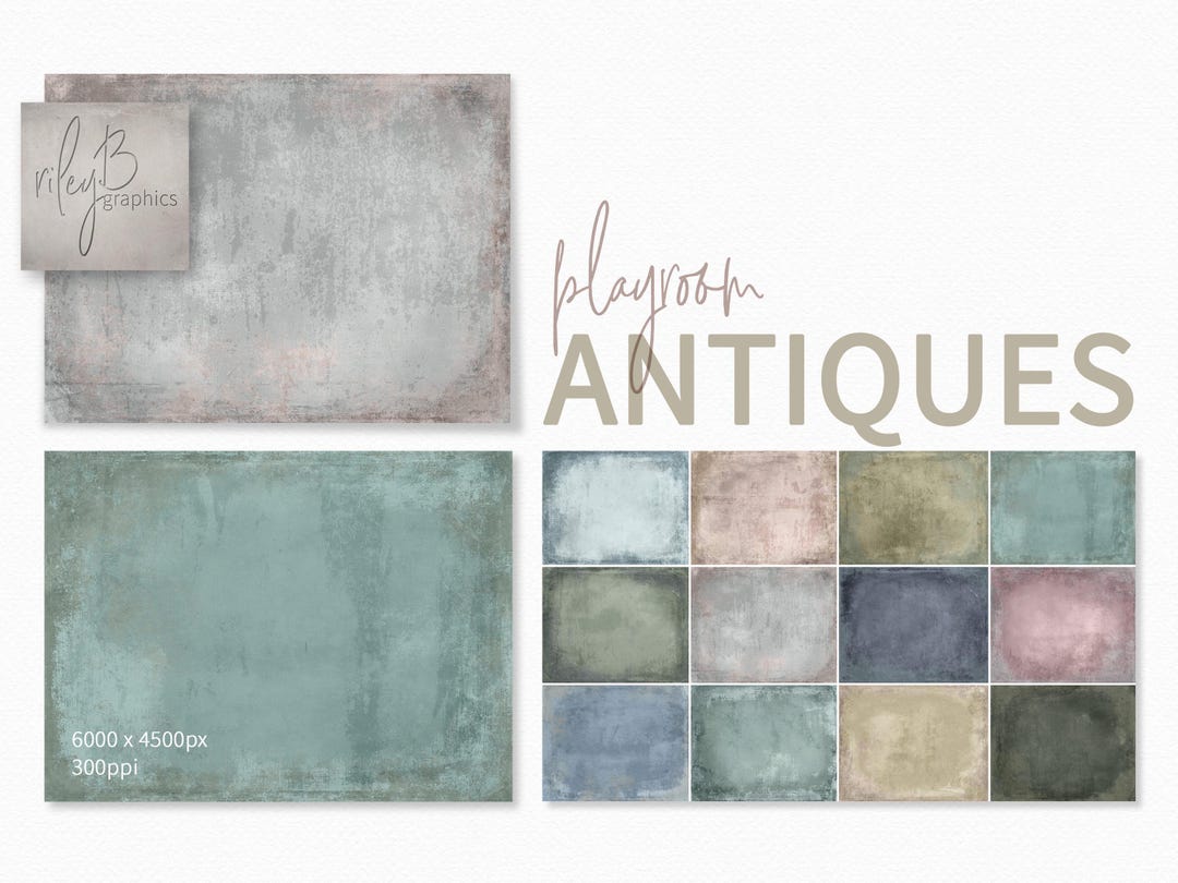 Playroom Antiques - Vintage Grunge - Neutral Pastels - Distressed ...