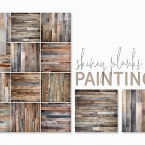 Pinturas de tablones delgados - Texturas de madera desgastada - Estilo rústico de granja - Paneles de madera desgastada - Fondos con vetas de madera vintage