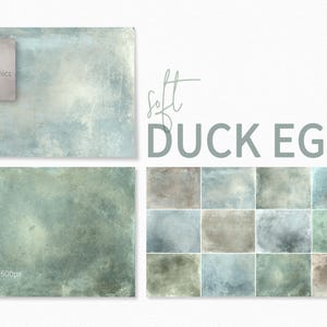 Azul pato suave – Neutros azul verdosos texturizados – Superposiciones descoloridas de aguamarina y piedra – Capas sutiles lavadas – Tonos apagados de verde azulado y gris