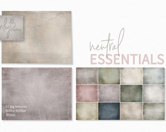 Neutral Essential Textures - Neutral farbige strukturierte Hintergründe - Neutrale Farbpaletten-Hintergründe - Neutrale Fotohintergründe und Overlays