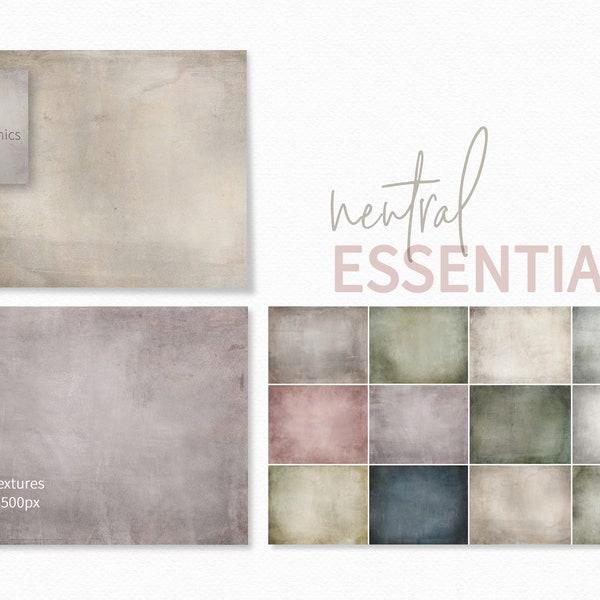 Neutral Essential Textures - Neutral Colored Textured Backgrounds - Neutral Color Palette Backgrounds - Neutral Photo Backdrops and Overlays