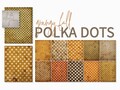 Grungy Fall Polka Dots \u2013 Vintage Autumn Pattern Collection \u2013 Distressed Orange Brown Beige Backgrounds \u2013 Spotted Farmhouse Craft Designs product logo